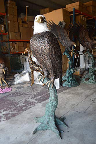 Estatua de Águila Gigante en Bronce de 74 pulgadas miniatura 2