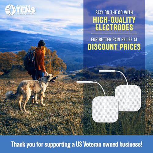 Image of Discount TENS 2mm Pin Electrode Pads, 2 x 2 Inch, 20 Pack | 2mm pin compatibility, long-lasting latex-free hydrogel, flexible and comfortable, even current flow, strong skin adhesion