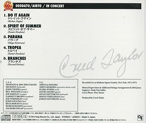 AIRTO DEODATO EUMIR DEODATO AIRTO MOREIRA - In Concert - CD