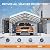 12x20 Ft Metal Carport, Heavy Duty Car Port with Galvanized Steel Roof, Outdoor Car Garage, Large Carport Canopy, Steel Car Shelter for Car, Boats and Truck, Charcoal Black