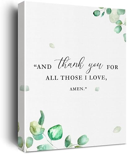 Lienzo inspirador cristiano para la pared, 11.5 x 15 pulgadas, enmarcado, decoración de pared, lienzo artístico, pintura religiosa espiritual con
