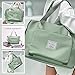 Large Capacity Travel Bag, Foldable Travel Bag, Expandable Duffel Bag, Collapsible Waterproof Large Capacity Handbag, Overnight Bags for Women and Man(Light Green+Toiletry Bag)
