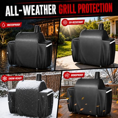 Image of Utheer 600D Grill Cover for Royal Gourmet CC1830S /CC1830W /CC1830M /CC1830SC