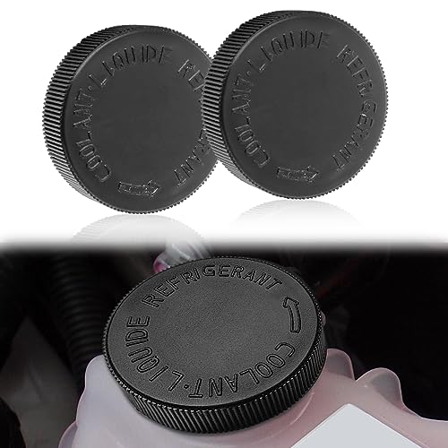 2PCS Engine Radiator Coolant Water Tank Black Reservoir Cap Compatible with Infiniti Nissan Renault OEM# 21712-79900