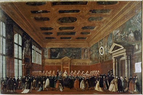 Affiche Impression Prints Toile Gabriele Bella 60x90cm - Réception ambassadeurs au Collegio