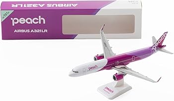 peach AIRBUS A321LR モデル ピーチ、A321LRの模型発売 200分の1で実機再現