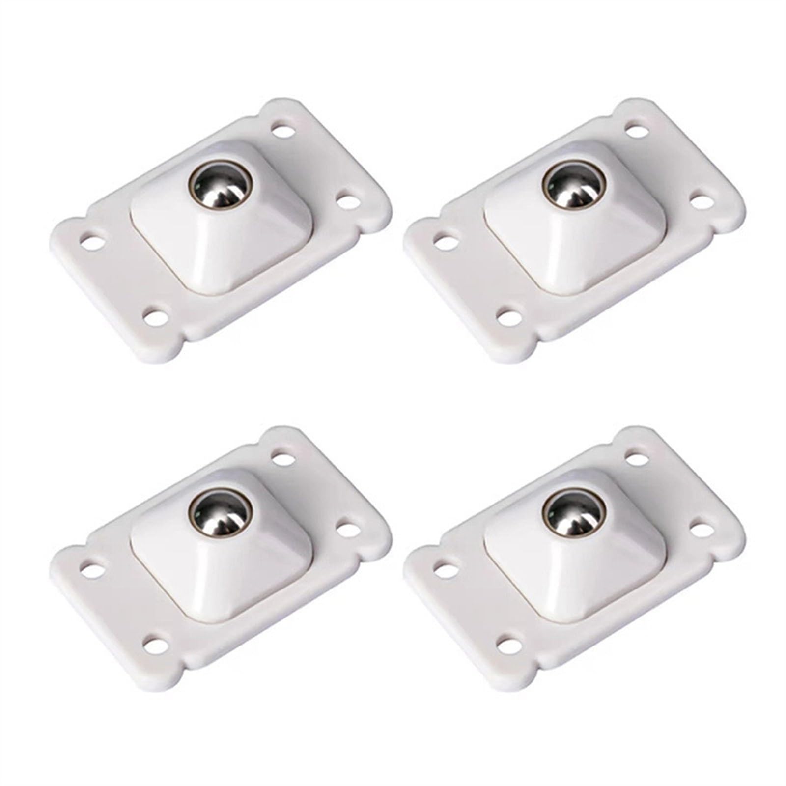 ruote piroettanti, Ruote girevoli autoadesive, confezione da 4, multicolore, for mobili(B White)