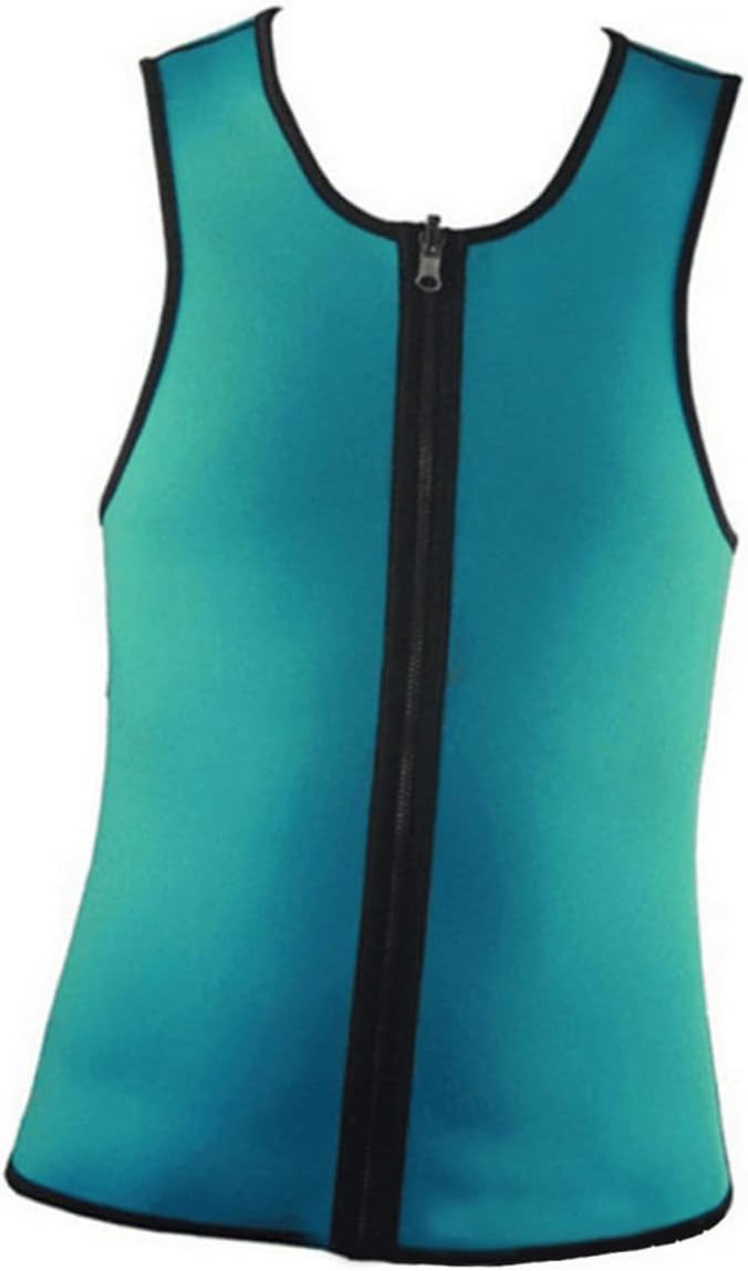 Baluue Men's Body Shaper Tank Top Sports Vest Neoprene Men's Workout Compression Shirt Green