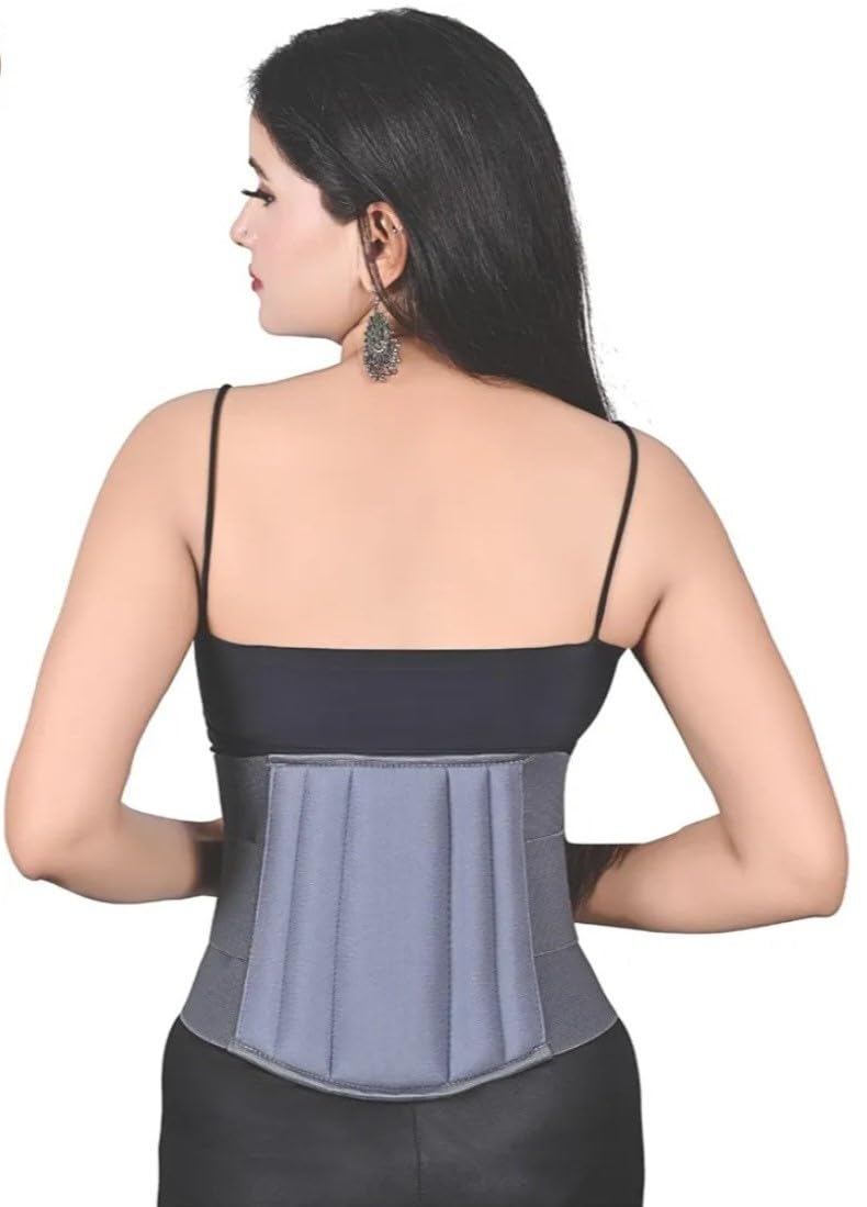 Zoi-Ortho Lumbo Sacral Belt | Waist & Lower Back Support Belt | with dual Adjustable Straps for Men & Women. (L)