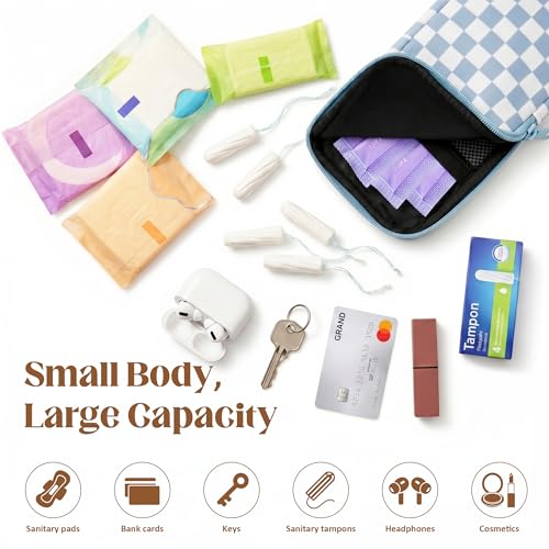 Image of 2PCS Tampon Holder Zipper Pouches Portable Period Bags