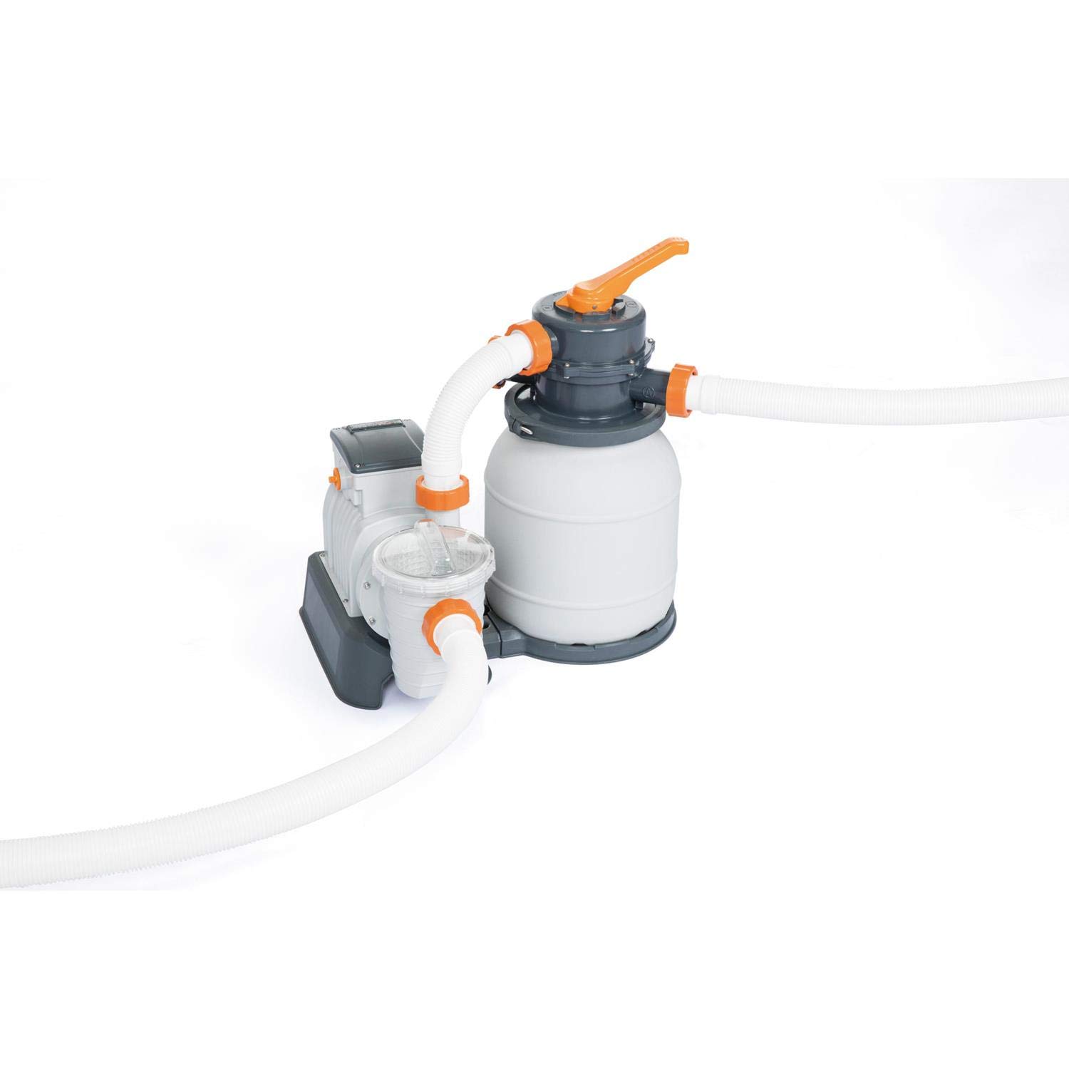 Bestway Flowclear - Filtro de arena con temporizador, 5678 l/h, color gris