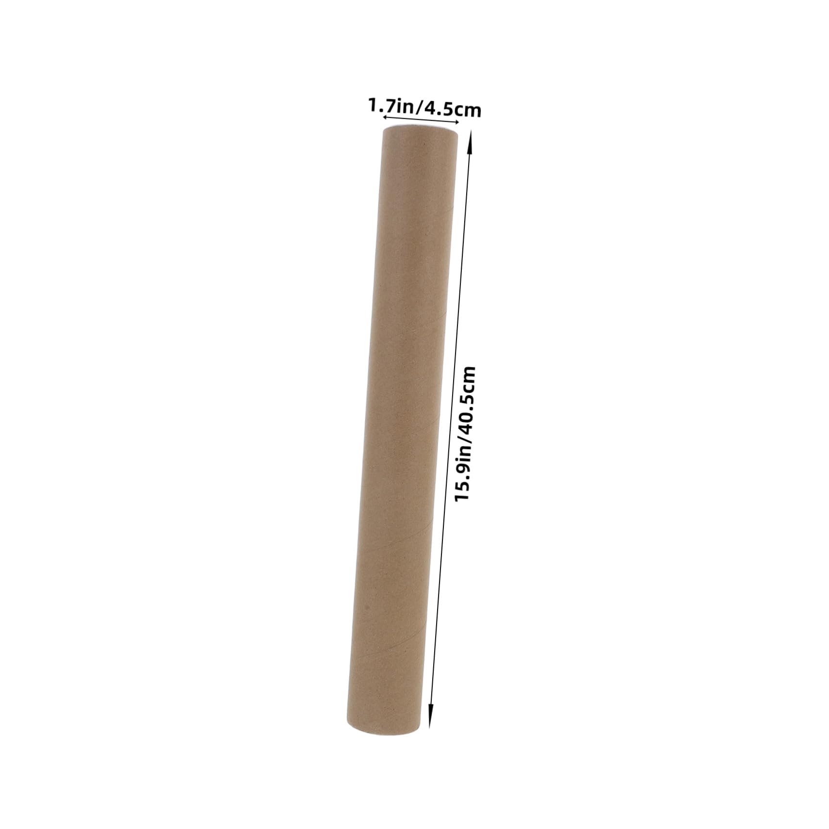 6 Tubos de Envío de Papel Kraft con Tapas de Plástico, Tubos para Carteles y Almacenamiento Multifuncional, Fáciles de Usar para Uso Comercial y Personal