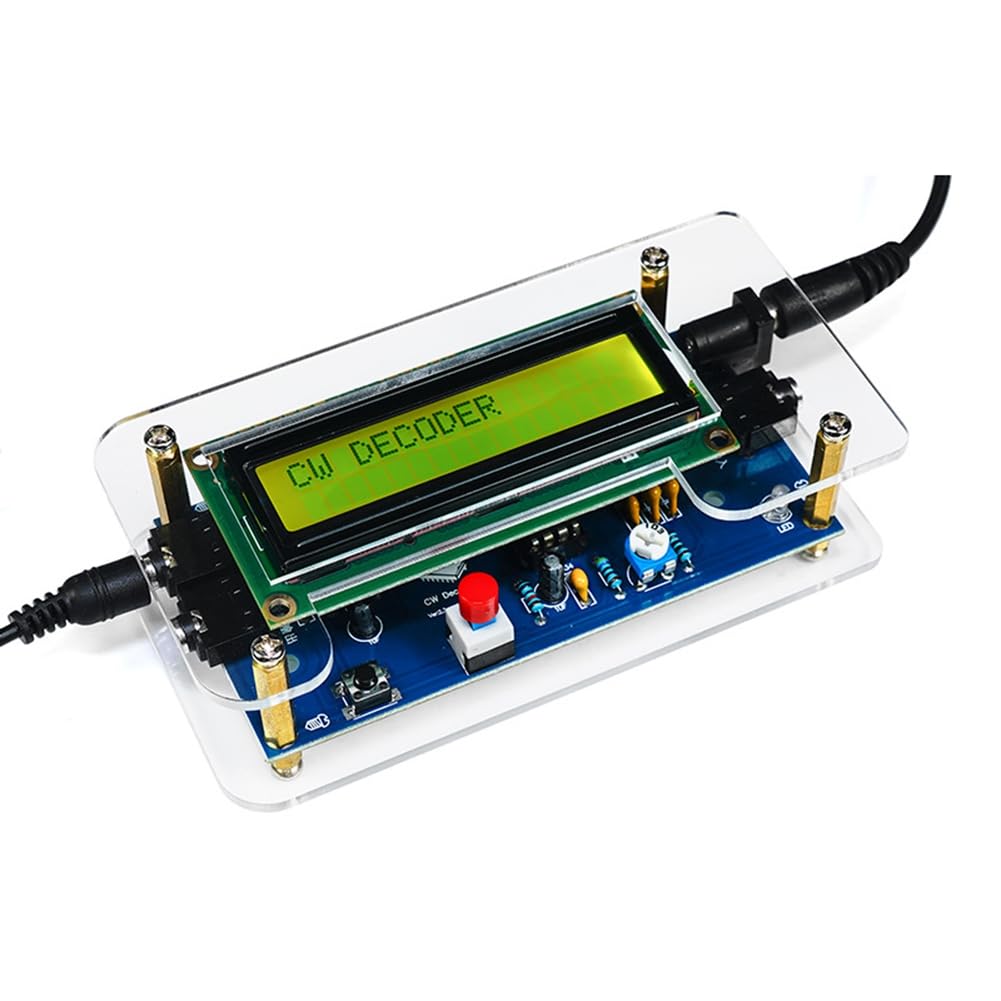Kit Decoder per Addestramento CW DIY Decoder CW Lettore Codice Morse Display LCD Scheda Circuito Radio Kit per Esercitazione di Saldatura Elettronica
