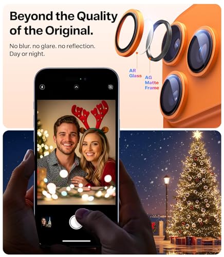 Protection camera iPhone 17 Pro Max TORRAS installation facile et verre 9H+ - 5