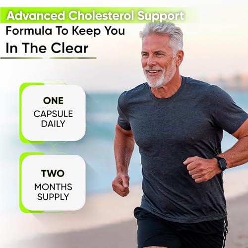 Heart Health Cholesterol Supplements - Cholesterol Health & Heart Support with Plant Sterols, Niacin & Garlic Powder.Vitamins Pills for Healthy Cholesterol and Healthy Heart.Two Months Supply. - Image 5