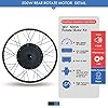 Cashwise Kit de Conversion de vélo électrique de Roue arrière, 36V 500W 48V 1000W Kit de Moteur de moyeu Puissant pour vélo électrique avec contrôleur Intelligent avec écran LCD7C,48V/1000W-28inch #2