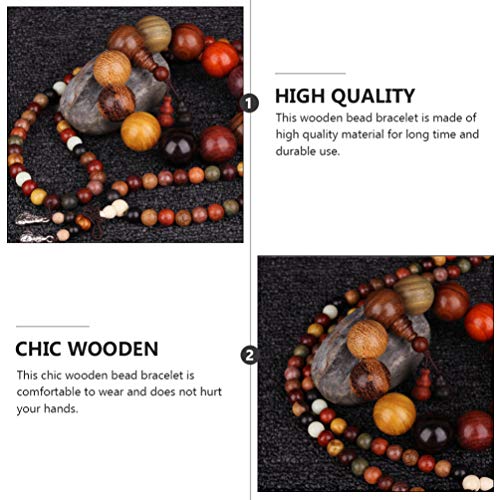 Accessoires de bijoux boho en bois zen collier de perles harmonie interieure - 7