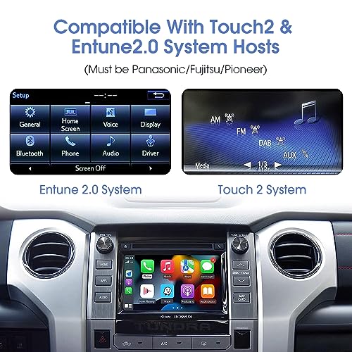 Carplay sans fil Toyota interface double système Android Auto et Mirror Link par clé USB - 3