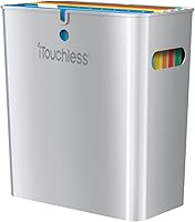 Vista 2 de iTouchless SlimGiant - Organizador de archivos, 4.2 galones con asas