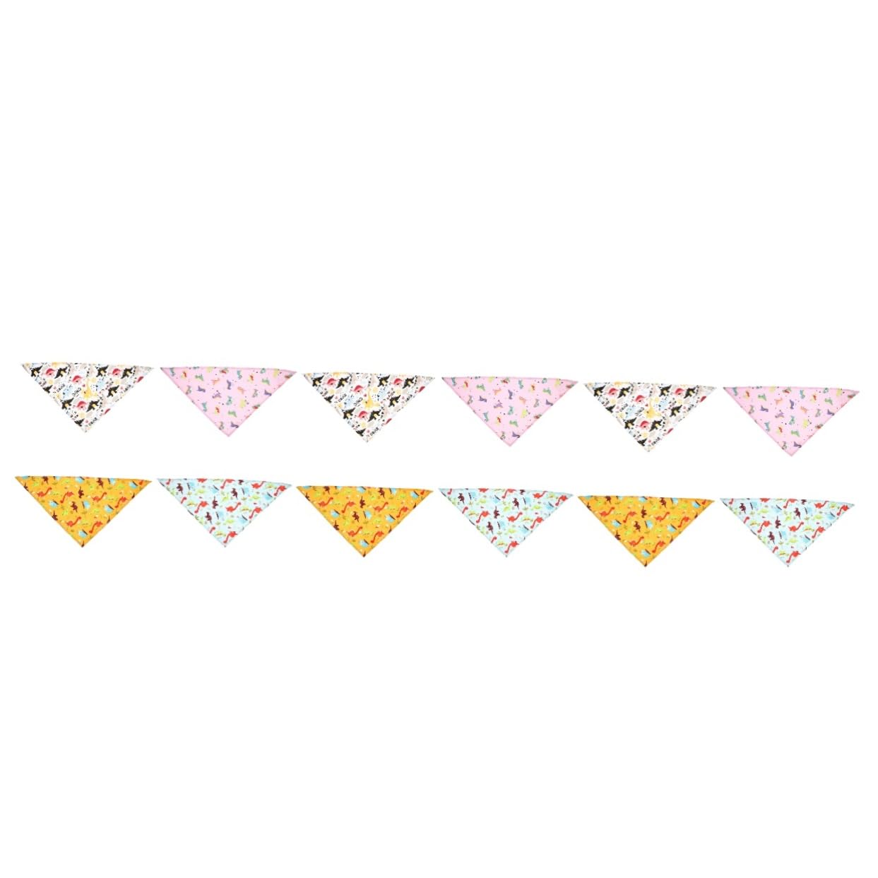 POPETPOP 3 Set di Bandane per Cani A Forma di Dinosauro Delicate sulla Pelle Leggere E Comode 4 Pezzi * 3