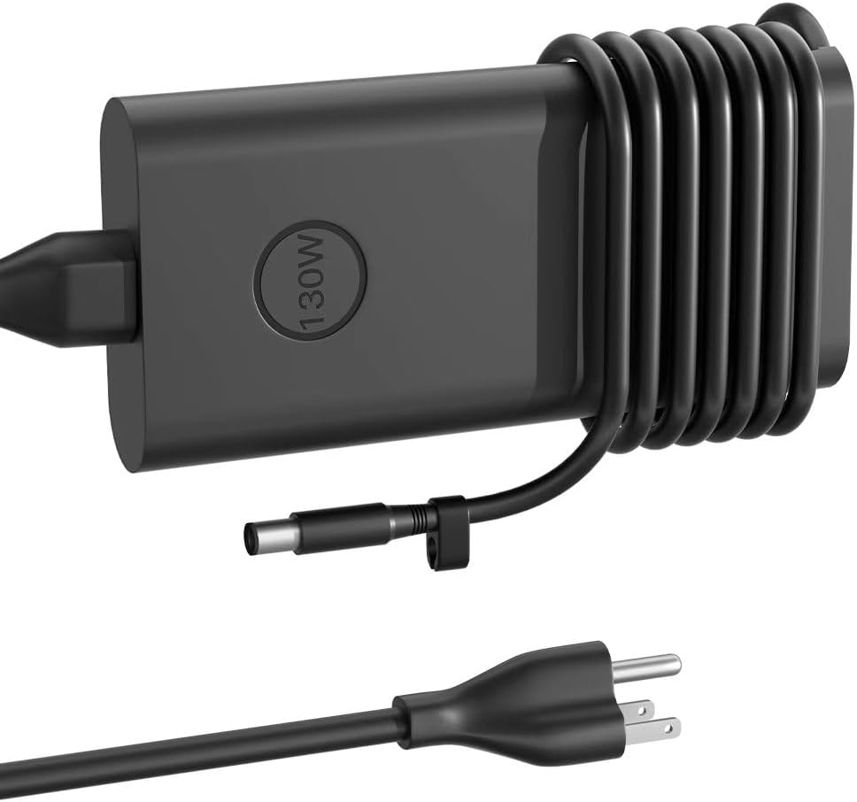 130W AC Charger Compatible with Dell Inspiron-14 15 16 Plus 7420 7430 7440 7501 7510 7610 7620 7630 7640 17 16 15 14 7000 5000 7500 7501 5620 7590 7591 7706 7773 7778 2-in-1 Laptop