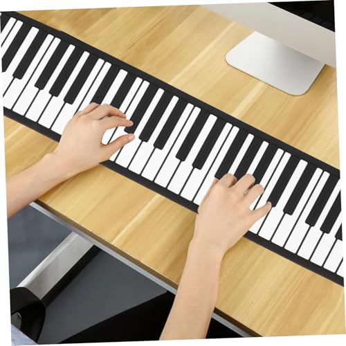 JOINPAYA 88 Rouleaux Clavier De Piano Roulé À La Main 88 Touches Instrument De Musique Piano Portable Piano Enroulable Pliable En Silicone 88 Touches Piano Électronique Pianos Piano - Les Beatles, Paul McCartney, John Lennon, RIngo Starr, George Harrison JOINPAYA 88 Rouleaux Clavier De Piano Roulé À La Main 88 Touches Instrument De Musique Piano Portable Piano Enroulable Pliable En Silicone 88 Touches Piano Électronique Pianos Piano – Image 6