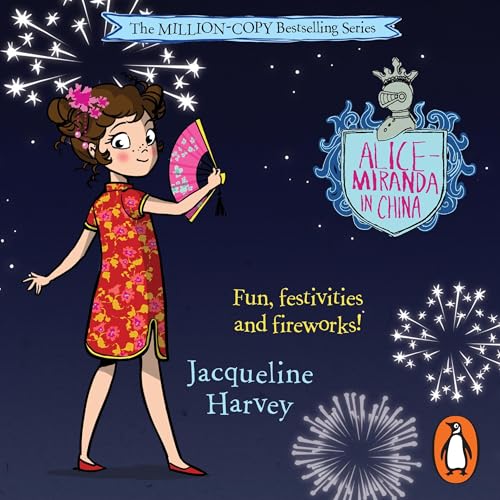 Alice-Miranda in China Audiolibro Por Jacqueline Harvey arte de portada