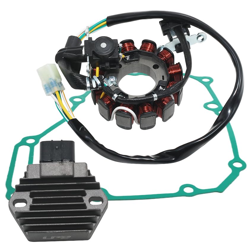 Stator Coil Rectifier Stator Gasket for Honda CRF450 CRF450R 2015-2016 Stator Coil 31120-MEN-A91 Rectifier 31600-KRN-A71 for Honda 2015-2016 CRF450 CRF450R Stator Coil Rectifier Stator Gasket