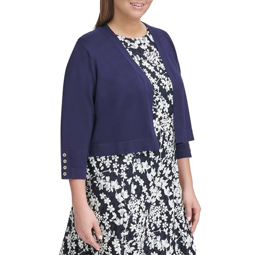 Image of Tommy Hilfiger Womens Button Sleeve Shrug