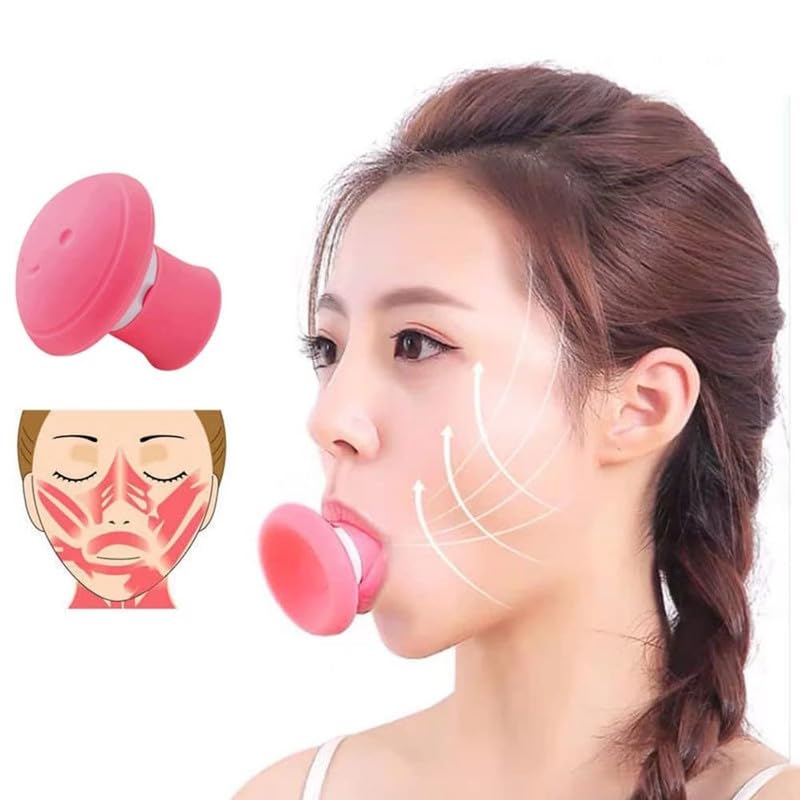 Image of SILICONE FACIAL JAW EXERCISER BREATHING TYPE FACE SLIMMER, BREATHING TYPE FACE SLIMMER FACE LIFT INHALING & EXHALING TOOL, LOOK YOUNGER AND HEALTHIER - HELPS REDUCE STRESS AND CRAVINGS