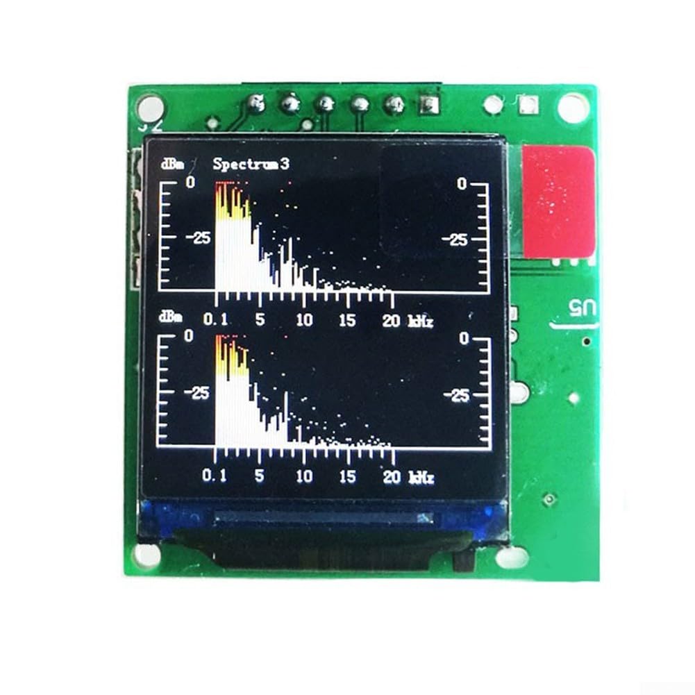 Zoegneer Musikspektrum-Analysator, 3,3 cm (1,3 Zoll), LCD, MP3, Audio-Pegelanzeige, Rhythmus-Balance, VU-Meter-Modul