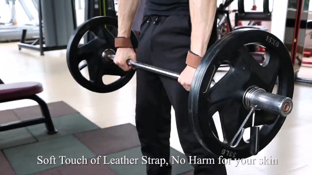 Deselen Sangles De Levage En Cuir Pour Musculation - Prise Améliorée, Soutien Lombaire, Idéales Squats Et Soulevés De Terre