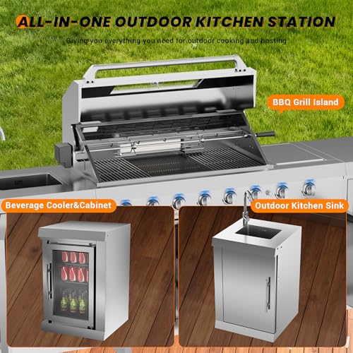 Luxury Outdoor Kitchen Grill Island