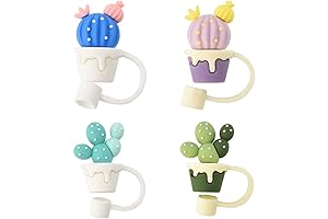 Cute Cactus Straw Topper: Your Charming Companion for Refreshing Sips