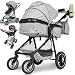 Kinderwagen 3 in 1 [Babywagen & Autositz] mit Babyschale Fahrgestell Kombi als Set | Stroller Baby | Isofix Station & 5-Punkt Sicherheitsgurt Kinderwagen Buggy Reisebuggy Buggys | Babywagen
