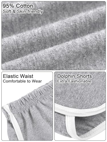 Uratot UA2799 5 Packs Soft Comfy Booty Cotton Workout Pants Breathable Lounge Dolphin Shorts Cycling Hiking Pants thumb #2