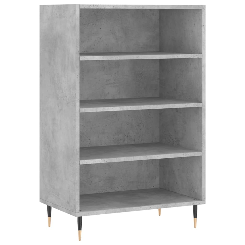 VIDAXL Highboard - 4 Shelf - Grey