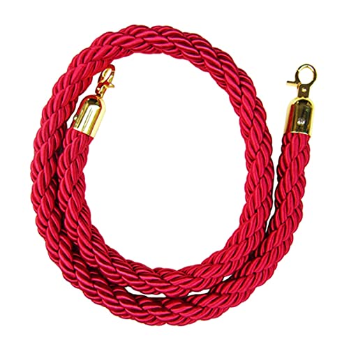 Corde barrière post stand rouge torsadée stanchion 215 cm