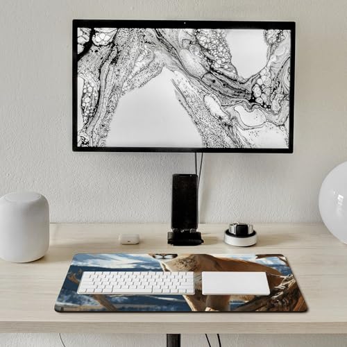 Sous-main tapis de bureau Panther Mountain Lion 75x40cm caoutchouc imperméable - 7