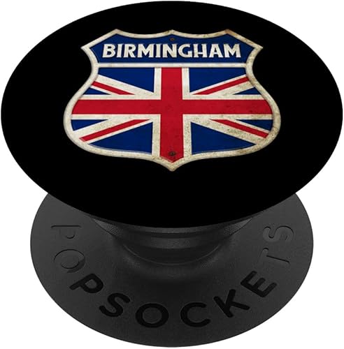 Birmingham - Banderas de Reino Unido, escudo de armas de la ciudad, regalo PopSockets intercambiables PopGrip