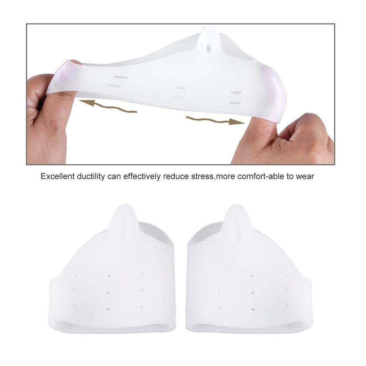 Pedimend PEDIMENDTM Set of 3 Pairs of Protections for big Toes in Silicone Gel + Gel to Relieve Onions - Used to Correct Hallux valgus, Overlapping Toes - Therapeutic Design - Unisex - Foot Care