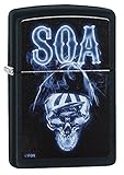 Original Zippo Feuerzeug Zippo 2.003.710 Feuerzeug Sons of Anarchy, SOA, schwarz matt