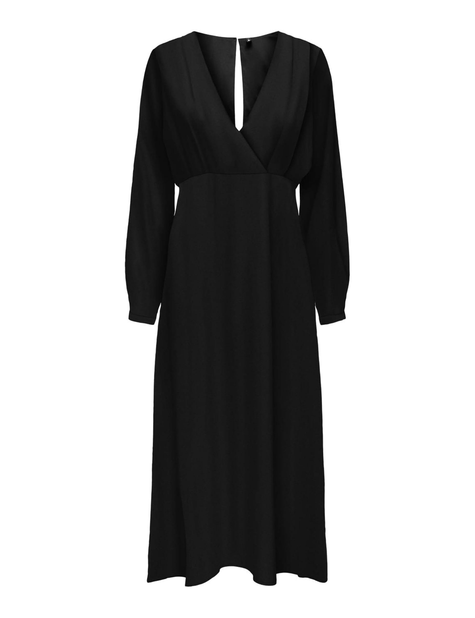 Onlalma Life Vis Jen Long Dress Solid, Black, M