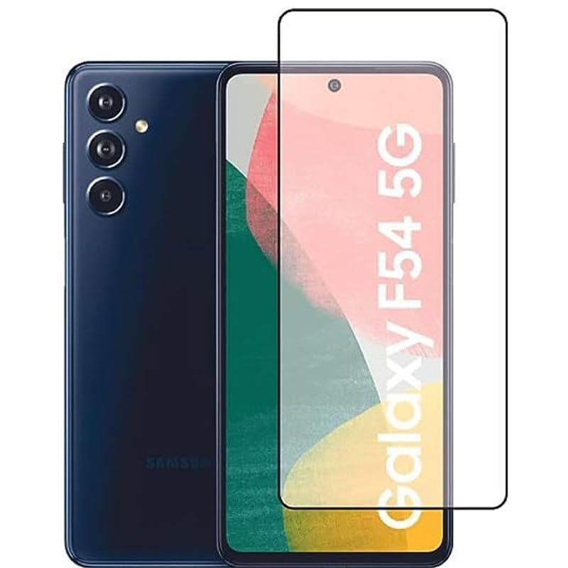 Image of Edge To Edge Screen Protector Tempered Glass For Samsung Galaxy F55 5G / Samsung Galaxy F54 5G Cellphone With Easy Installation Kit