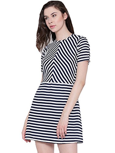 Image of Sera Navy Striper Dress