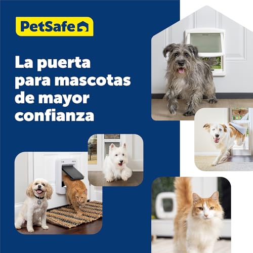 Miniatura 9 de Petsafe Staywell Original - Puerta Para Mascotas Con 2 Posiciones, Fácil Instalación, Gatera En Exterior O Interior, Panel De Cierre Personalizable, Resistente, Blanco - M