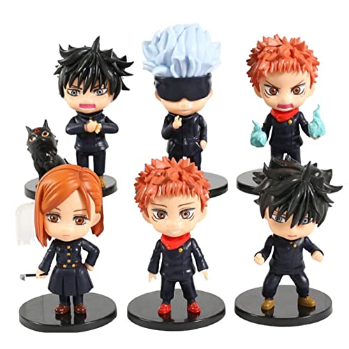 AUGEN Jujutsu Kaisen Action Figure Limited Edition for Car Dashboard, Decoration (10cm, Pack of 6 Pieces) (B09QMHMJN6) Amazon Price History, Amazon Price Tracker