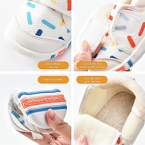 Baby Sneakers Boys and Girls Autumn and Winter Cartoon Print Soft Bottom Toddler Shoes Non Slip Soft High Tops Size 113