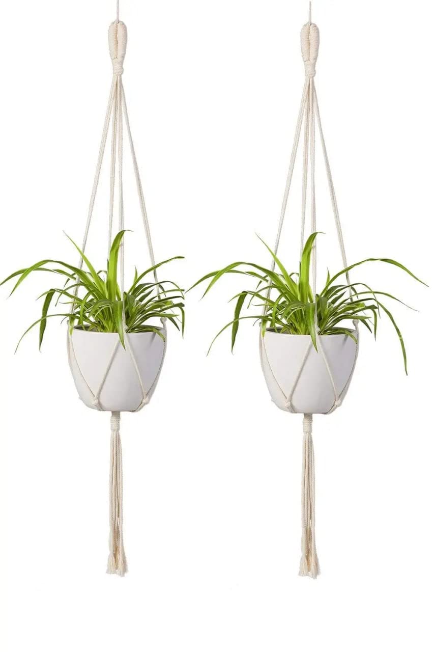 Ebay Hanging Planters|Garden&Outdoors Wooden|Macrame Plant Hanger Indoor|Macrame Cotton Boho Plant Hanger[without Pot]|Rope Flower Pot Holder for Indoor Outdoor Balcony Gardening Pack of 2,39 Inches (B000LDH01S) Amazon Price History, Amazon Price Tracker