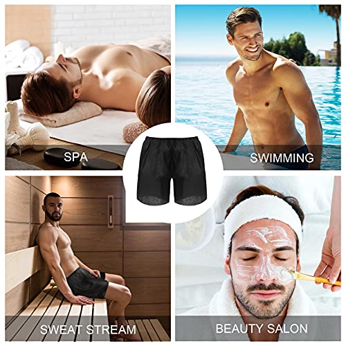 Sintege Men's Disposable Boxer Shorts Black Boxer Shorts Disposable Underwear for Travel4